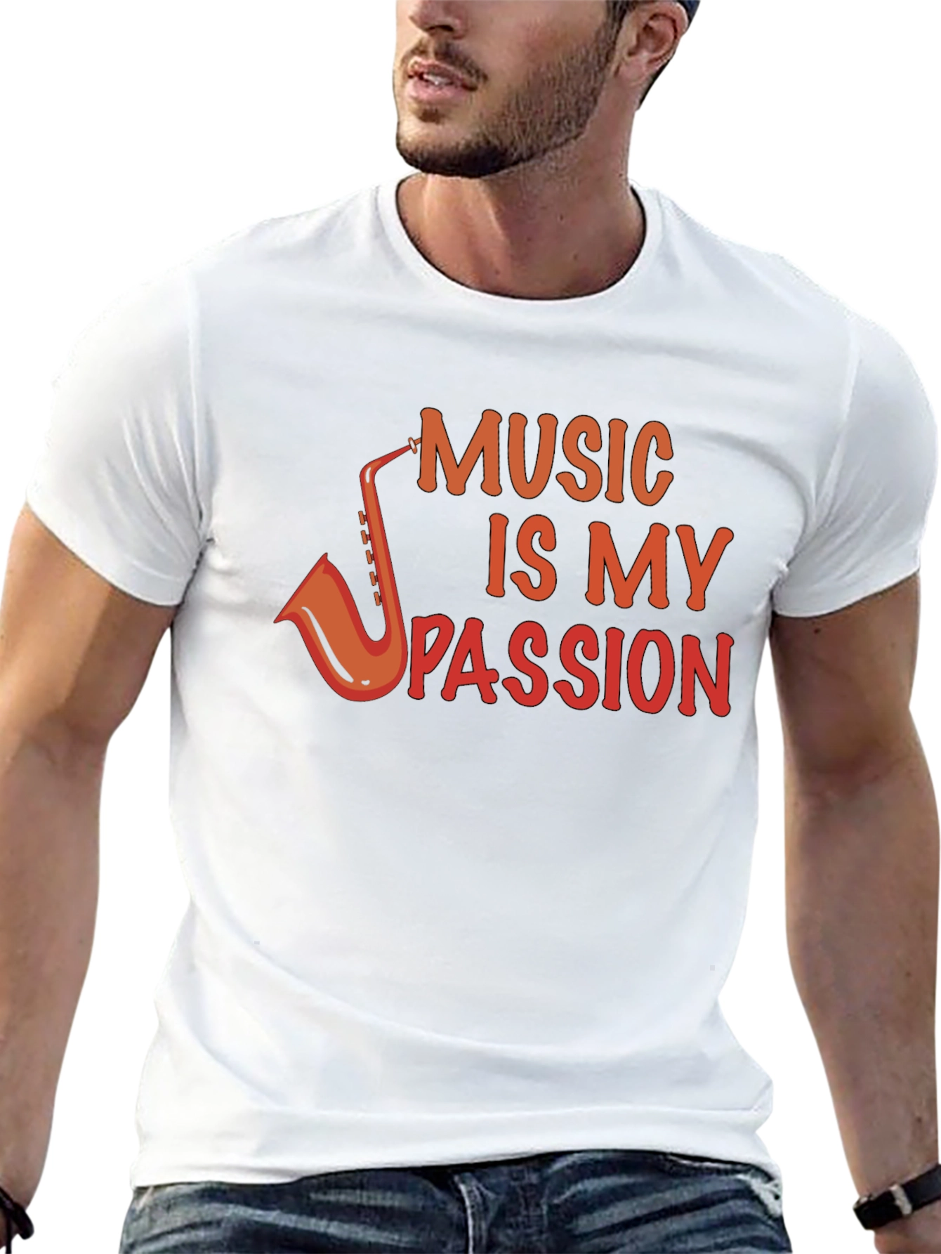 Music Is My Passion Black T-Shirt