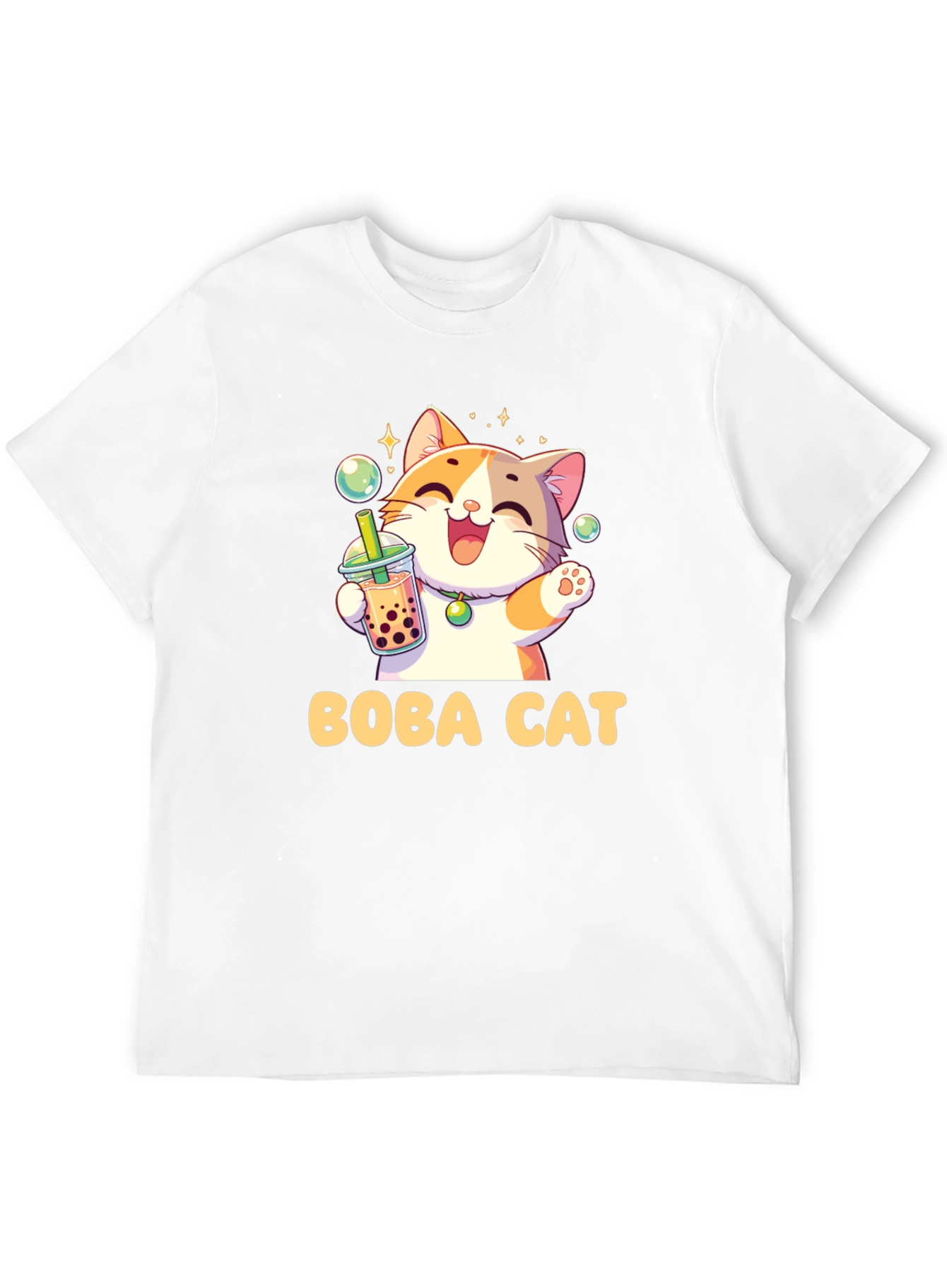 Boba Cat T-Shirt - Cute Kawaii Style