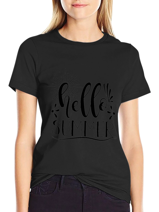 Hello Summer Graphic Tee - Black