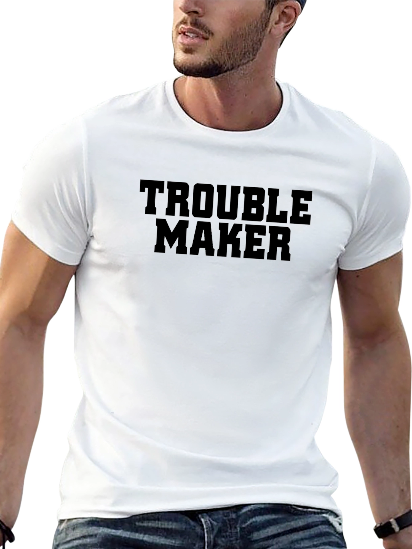Trouble Maker Graphic T-Shirt