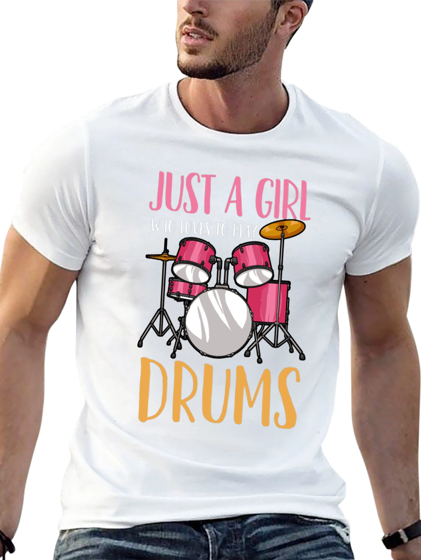 Just a Girl Who Loves to Play Drums T-Shirt