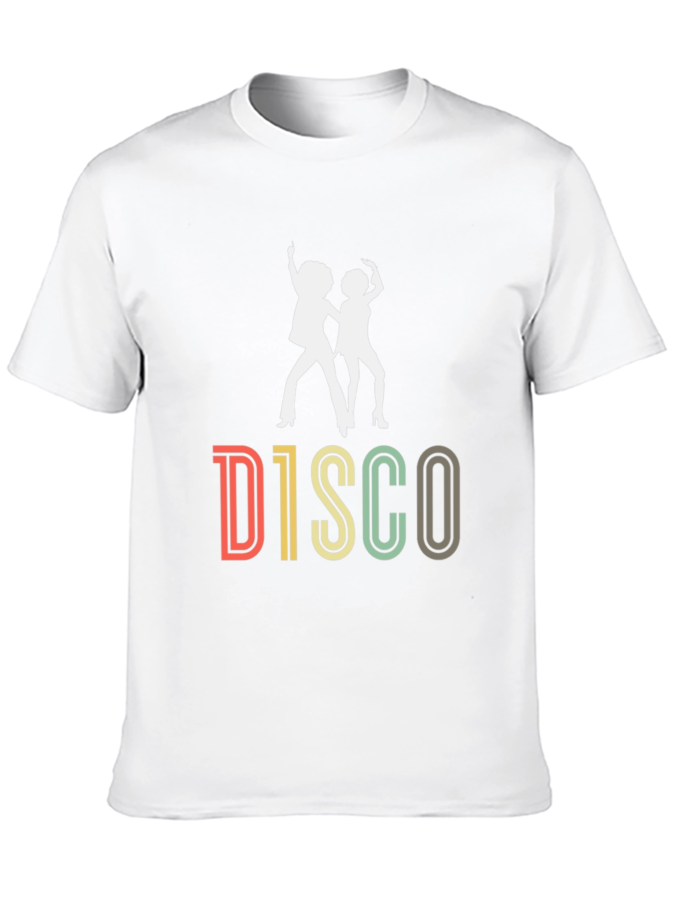 Retro Disco Dance Graphic T-Shirt - Black