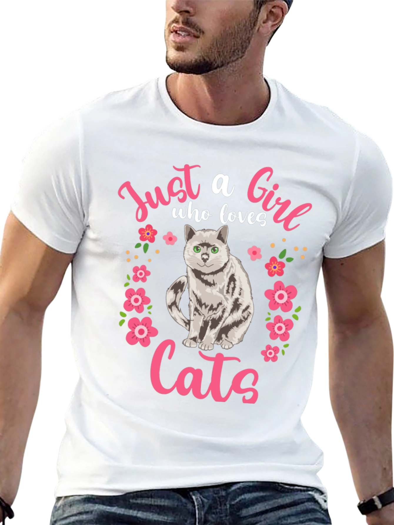Just a Girl Who Loves Cats T-Shirt