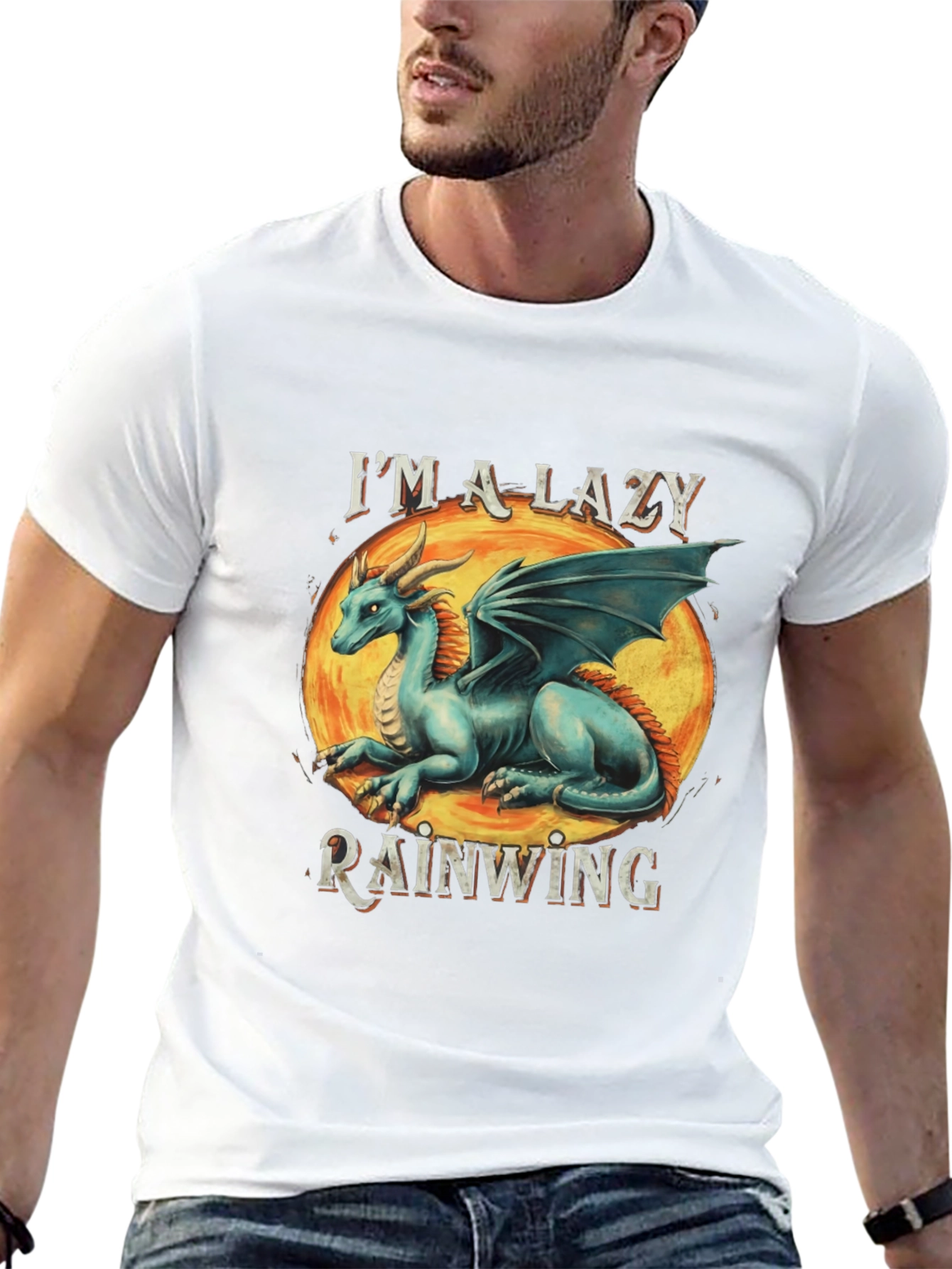 Lazy Rainwing Dragon Graphic Tee