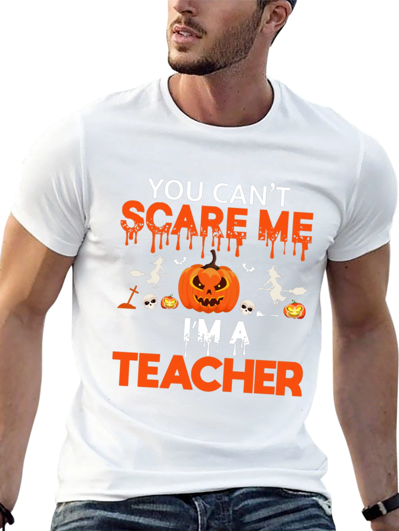 Scare Me Teacher Halloween T-Shirt