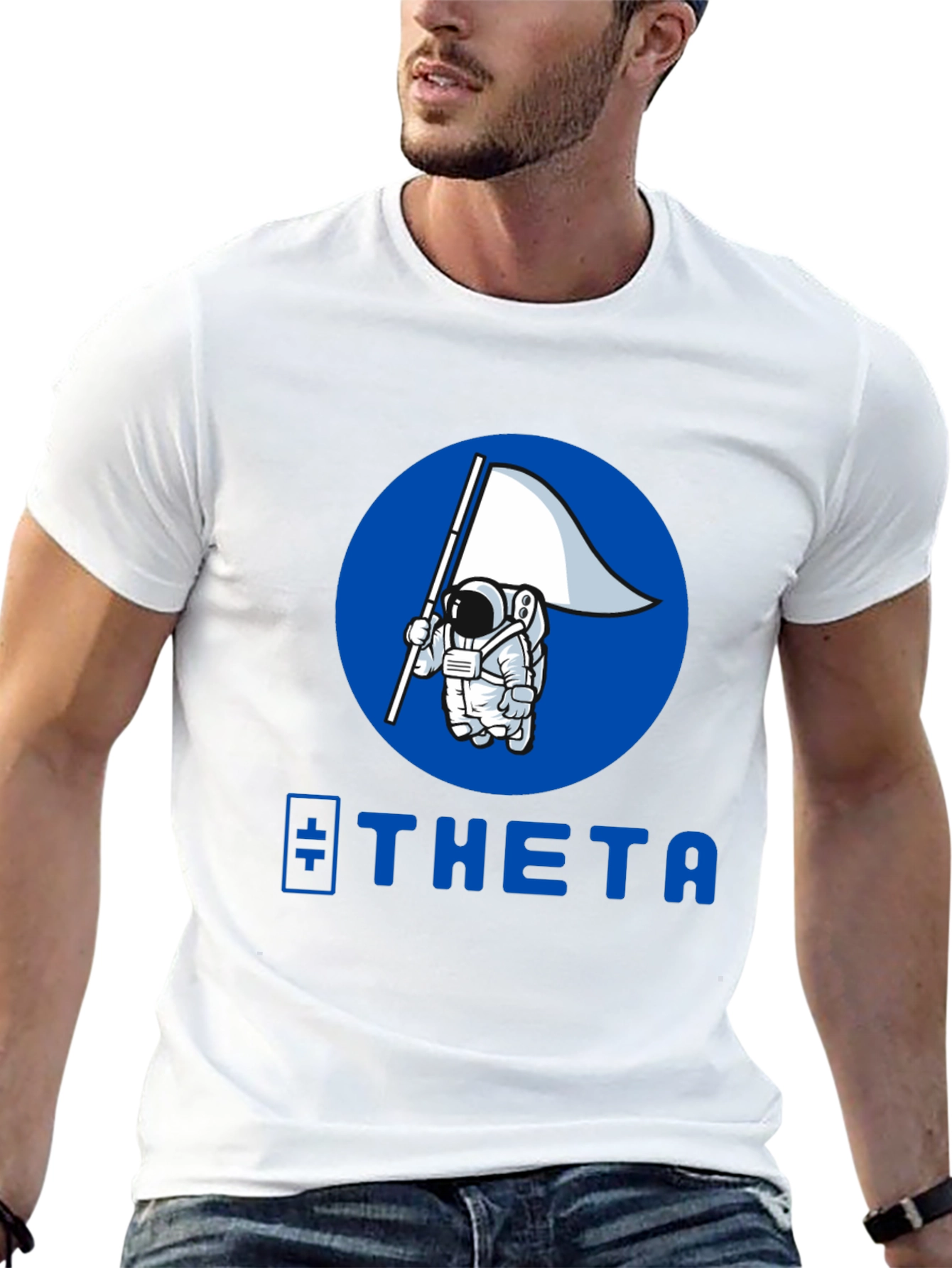 Theta Astronaut T-Shirt - Crypto Fashion