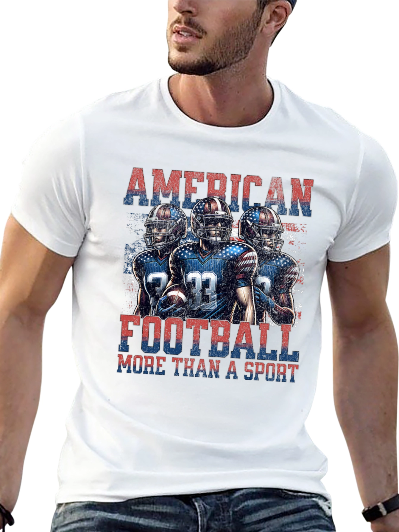 American Football Patriotic T-Shirt