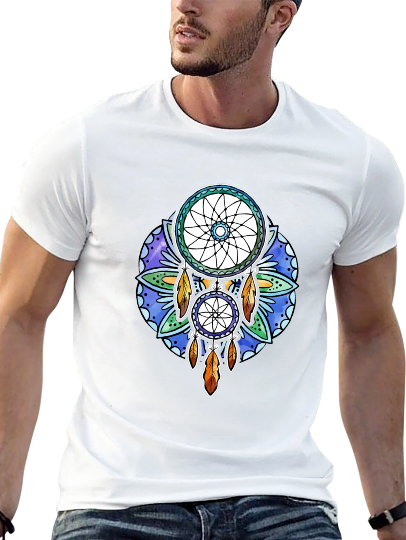 Dreamcatcher Graphic Tee - Stylish Printed T-Shirt