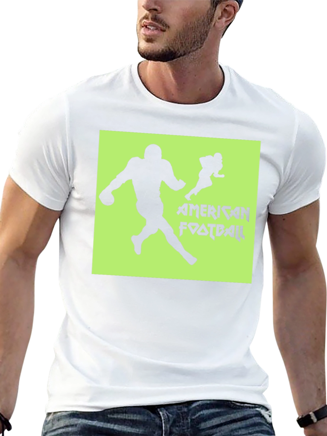 American Football Graphic Print Tee