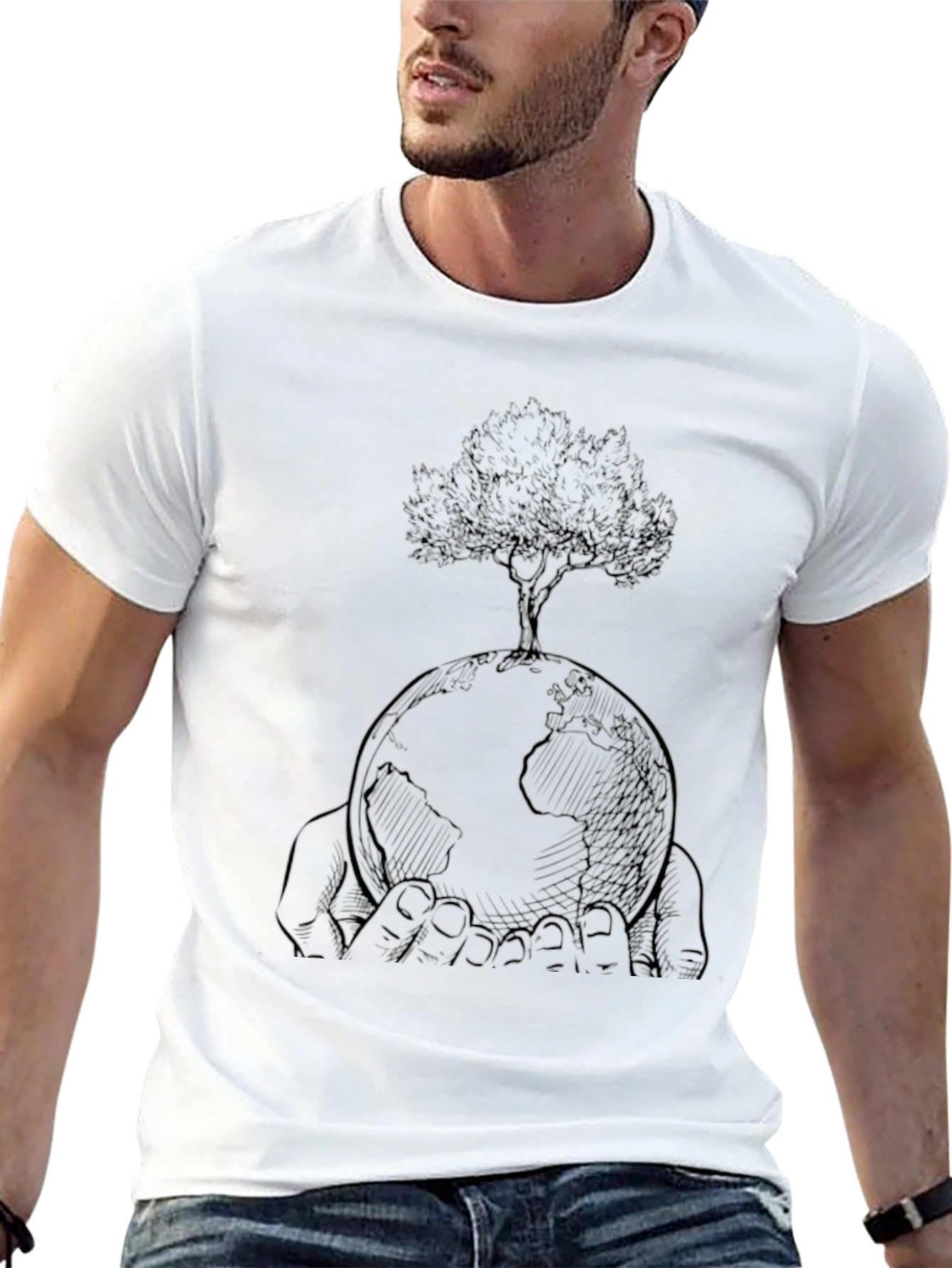Earth Tree Graphic Tee - Eco Friendly Design