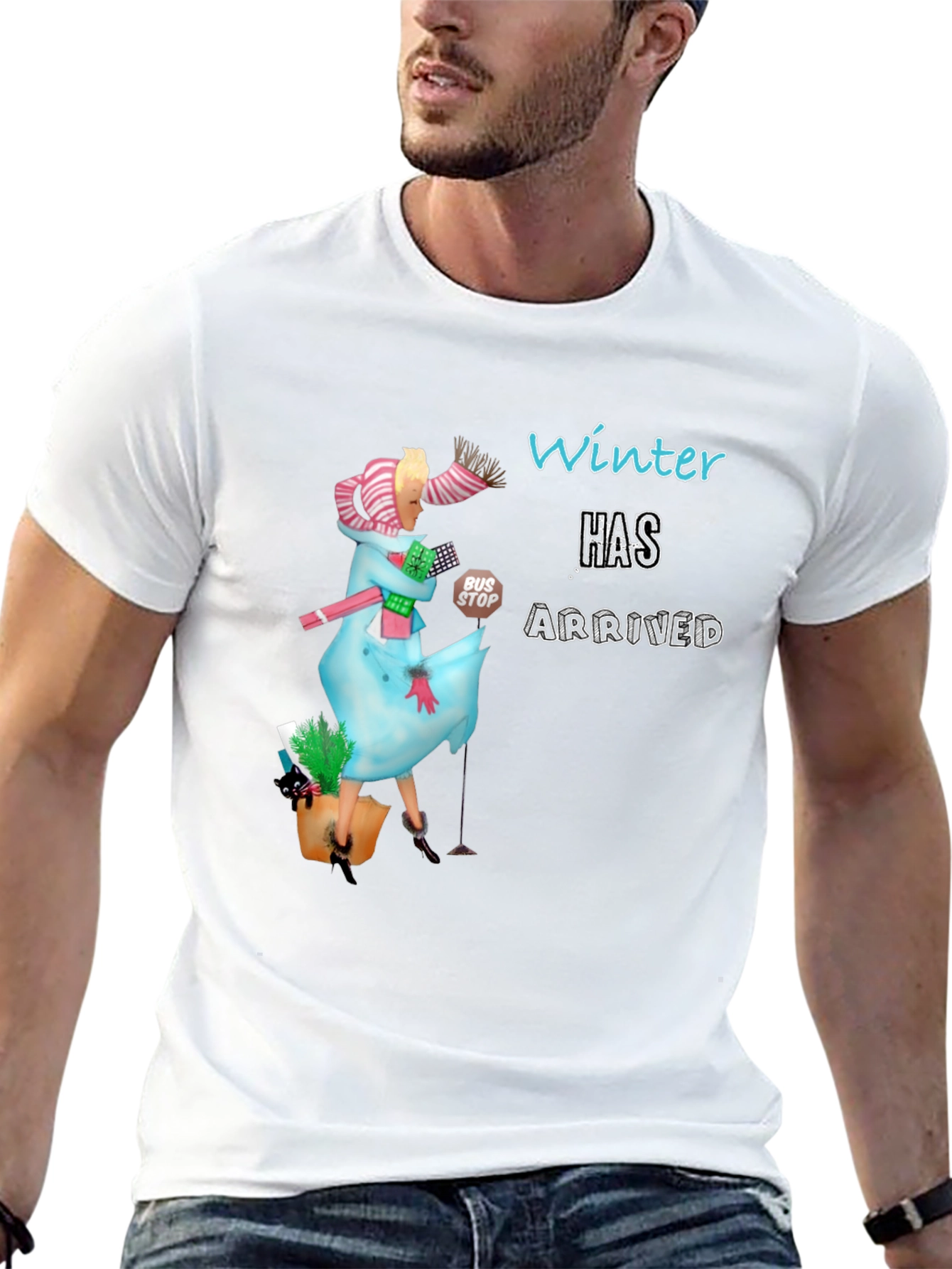 Winter Has Arrived Graphic Tee - Unisex Black T-Shirt