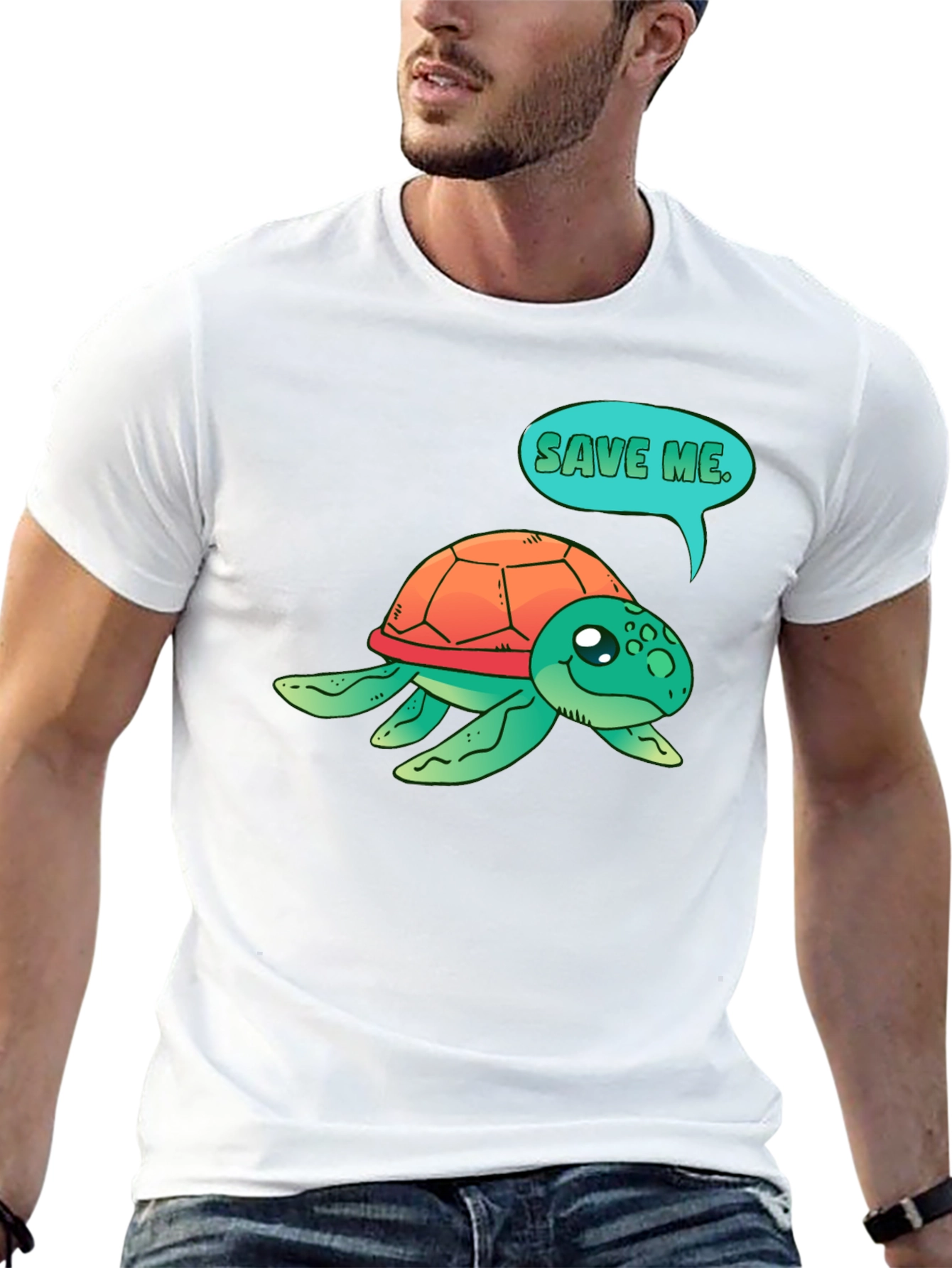Save the Turtle T-Shirt - Black