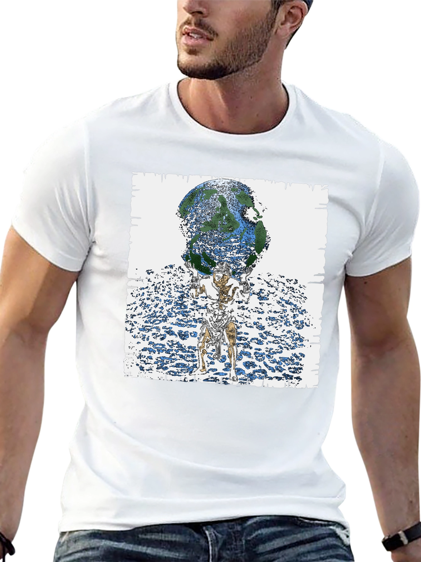 Atlas Earth Graphic Tee - Black T-Shirt