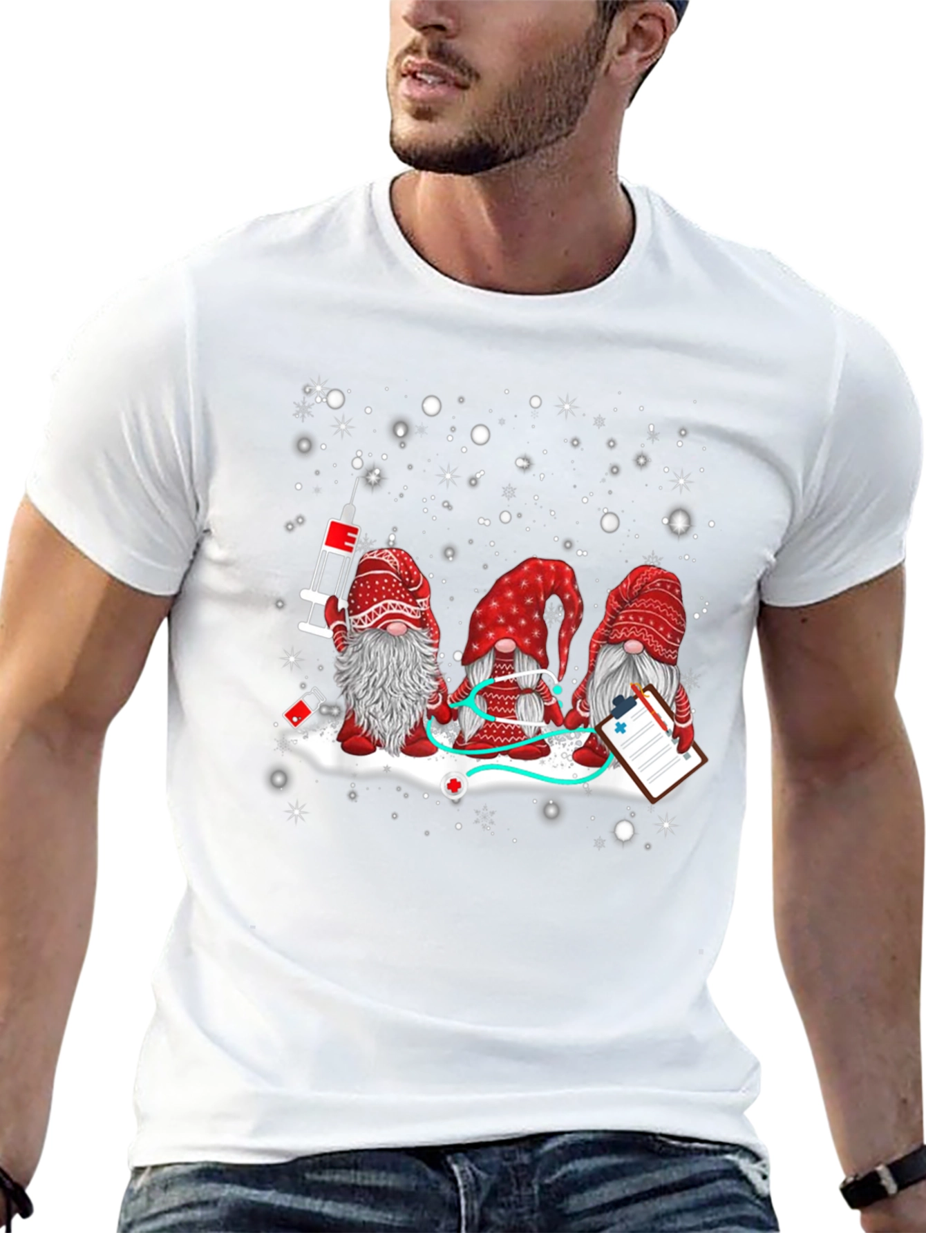 Nurse Gnomes T-Shirt: Holiday Health Hero