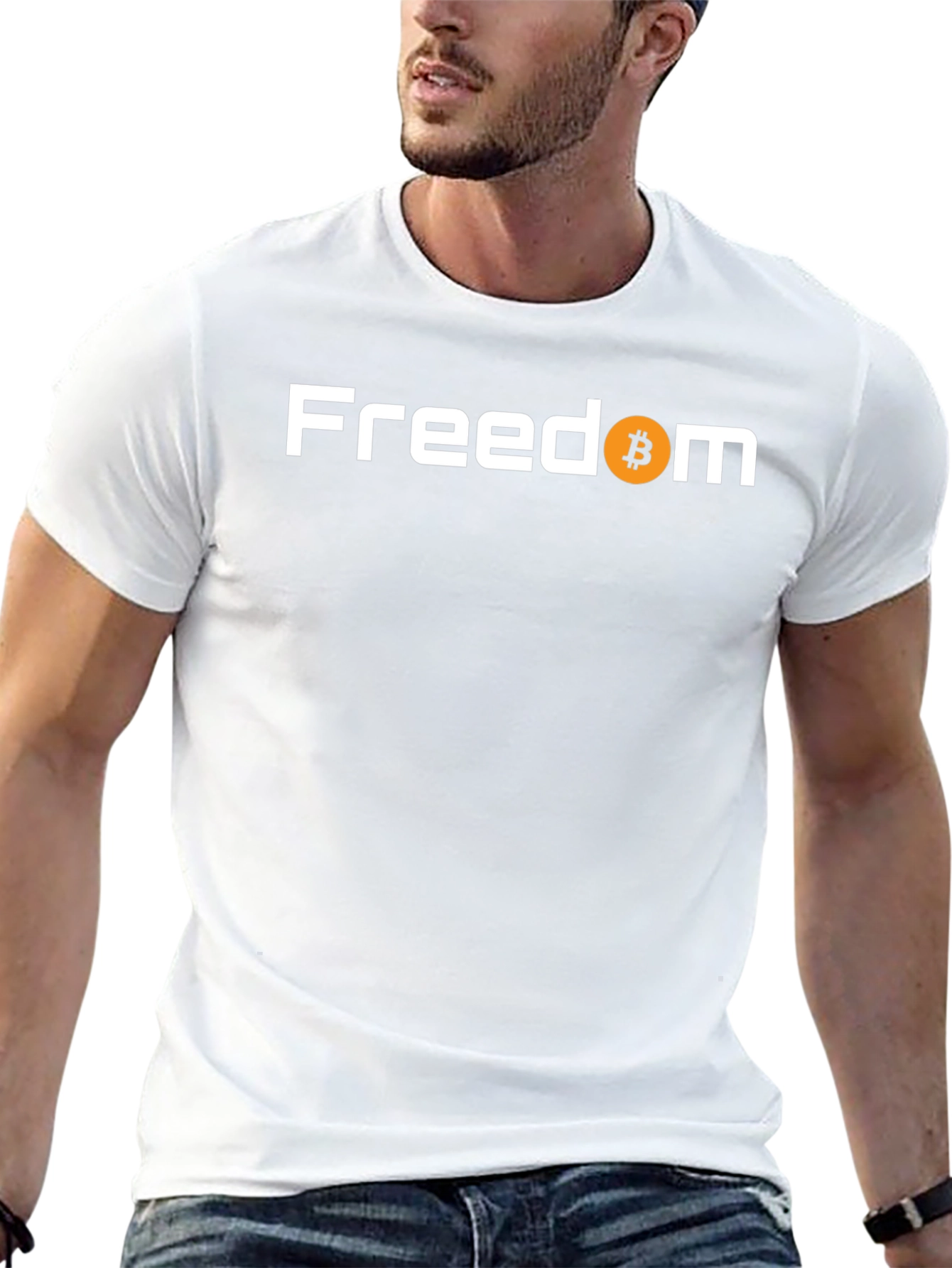 Bitcoin Freedom Graphic Tee - Crypto Inspired T-Shirt
