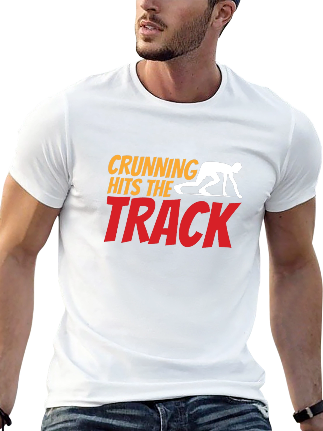 Crunning Hits the Track T-Shirt - Funny Running Tee