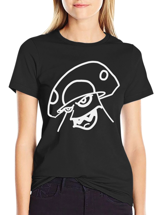 Cool Black T-Shirt with Mushroom Design