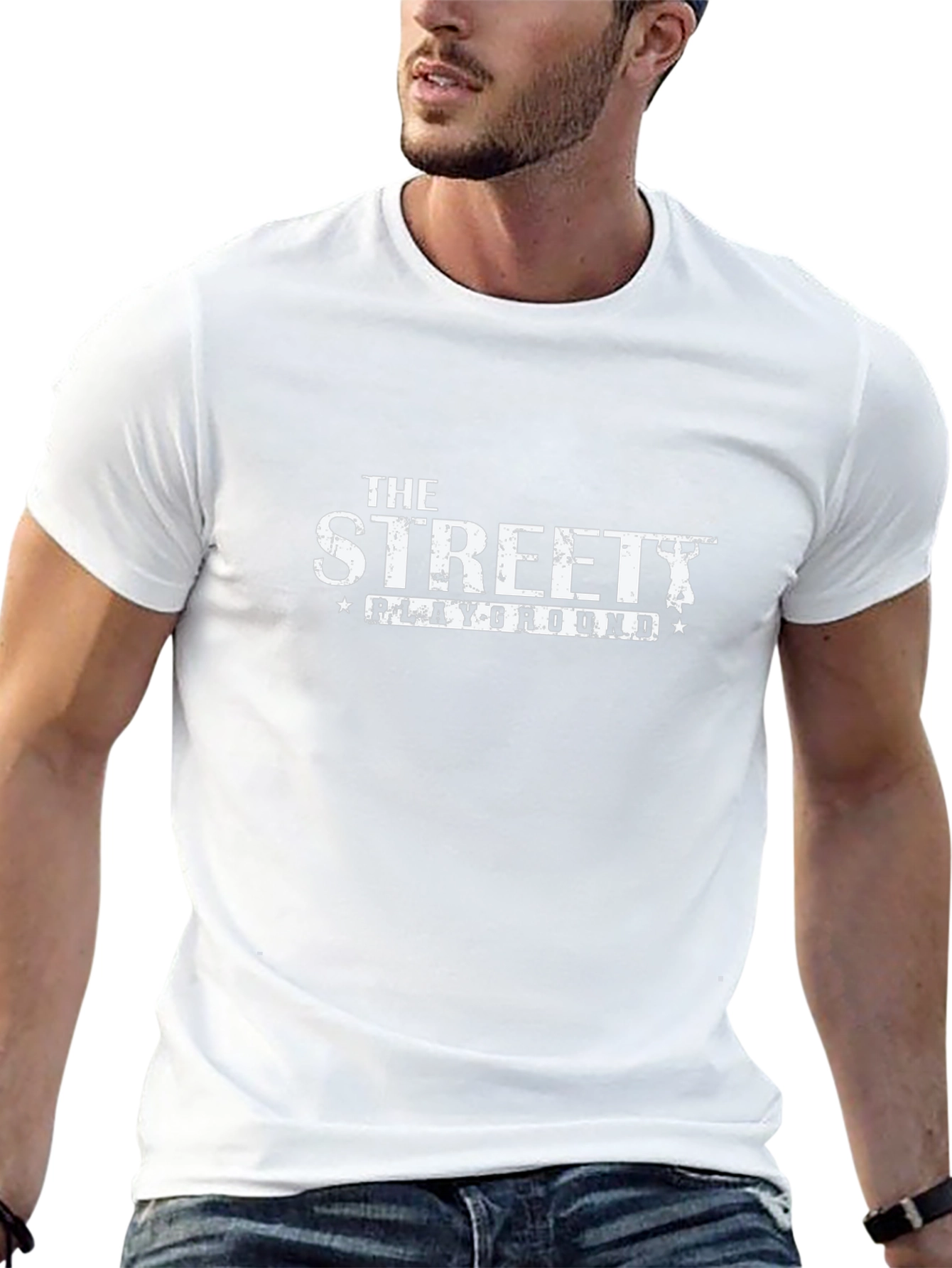 The Streetty Playground Black Graphic Tee