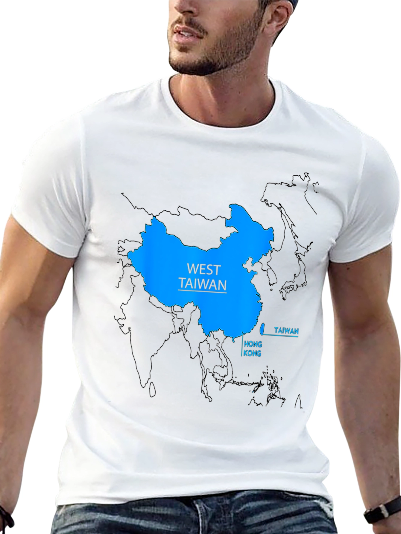 West Taiwan Map T-Shirt - Political Statement Tee