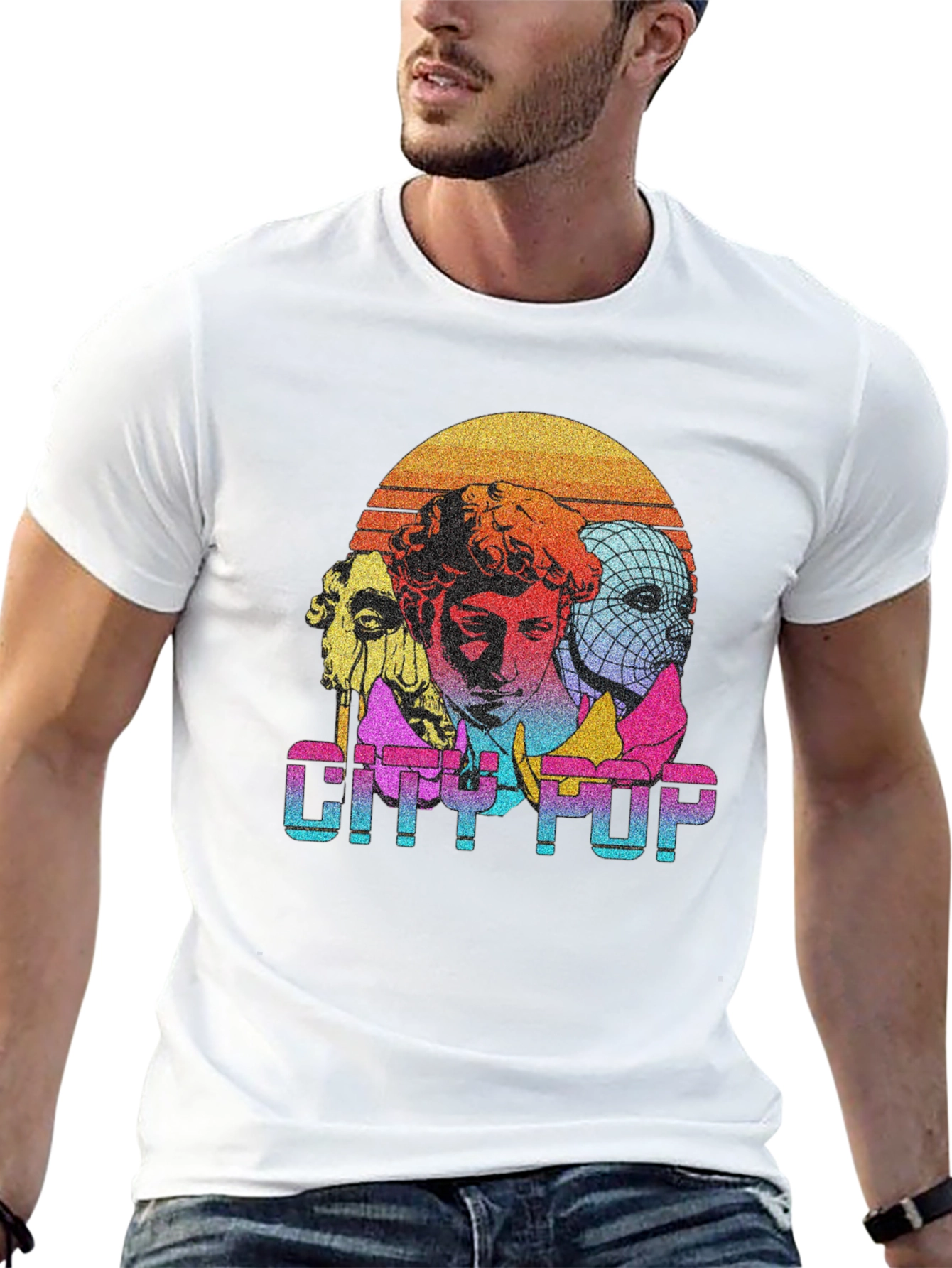 City Pop Graphic Tee - Retro Aesthetic