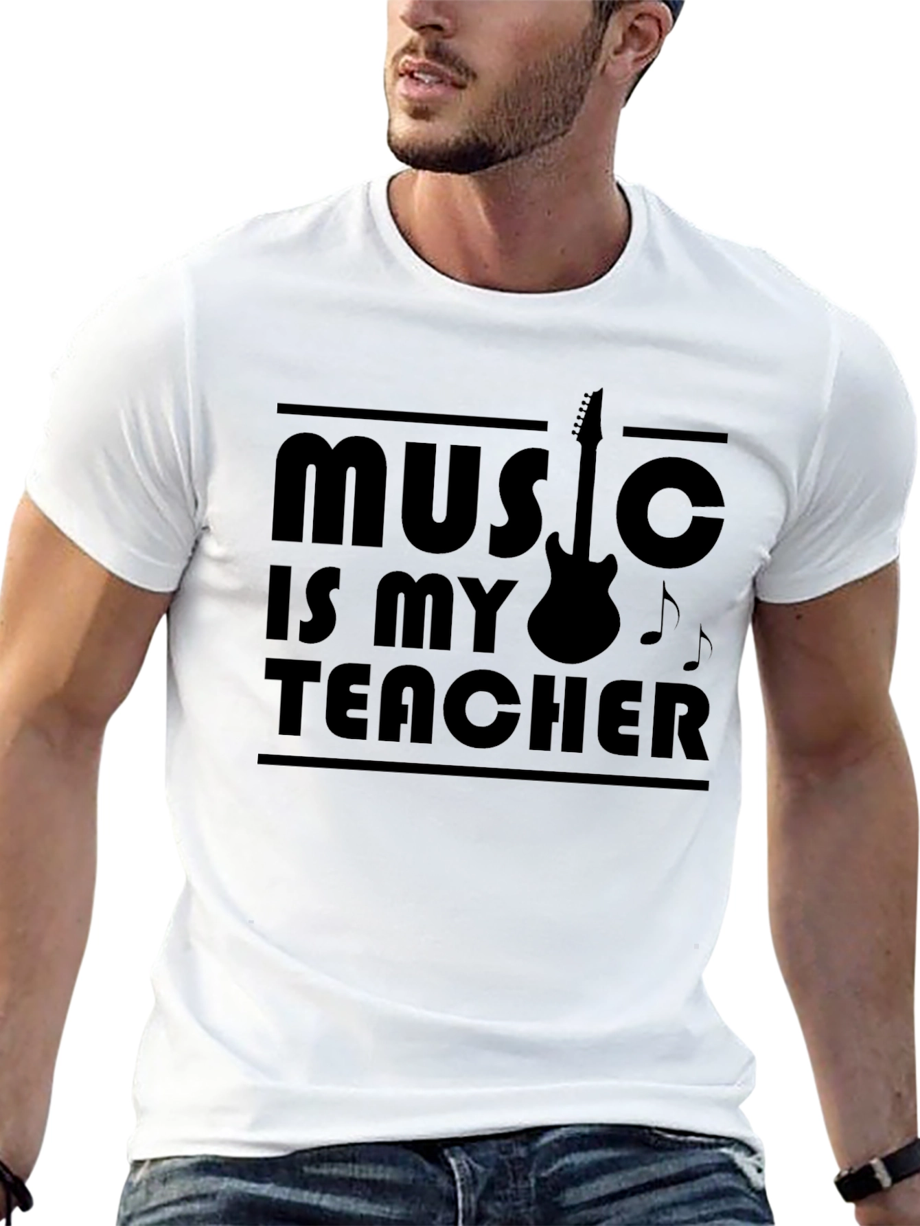 Music is My Teacher Graphic T-Shirt