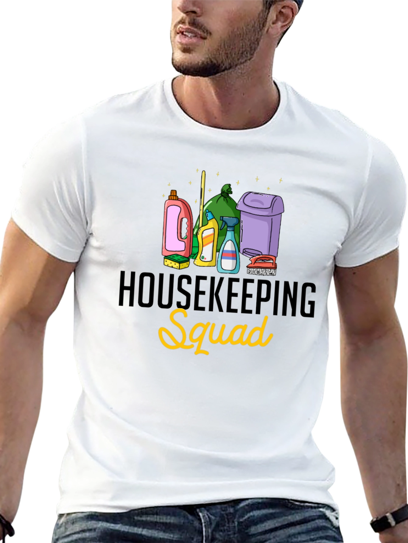 Housekeeping Squad Black T-Shirt