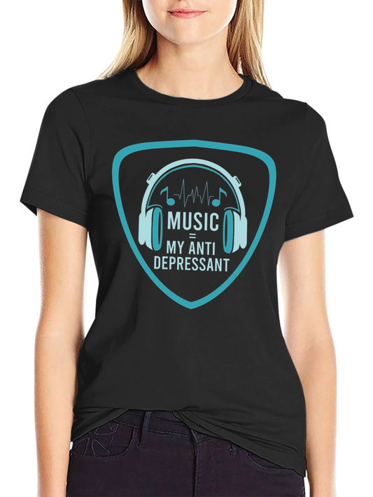Music is My Anti-Depressant Graphic Tee