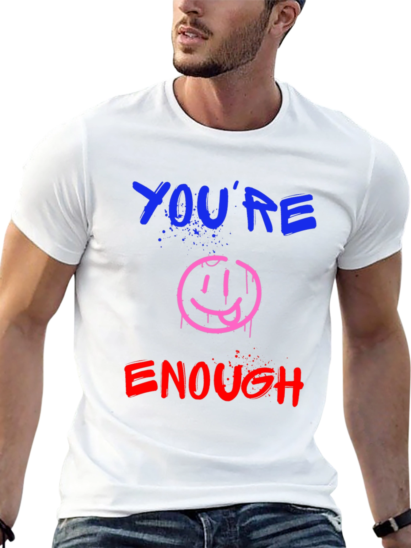 Youre Enough Graphic Tee - Black