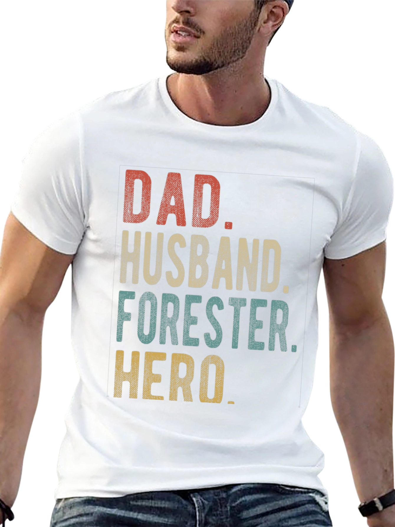 Dad Husband Forester Hero T-Shirt