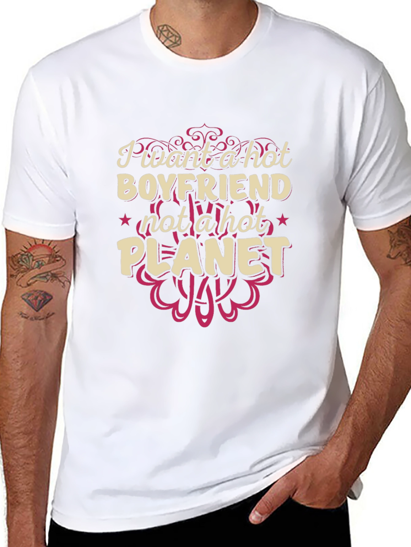 Hot Boyfriend Not Planet T-Shirt