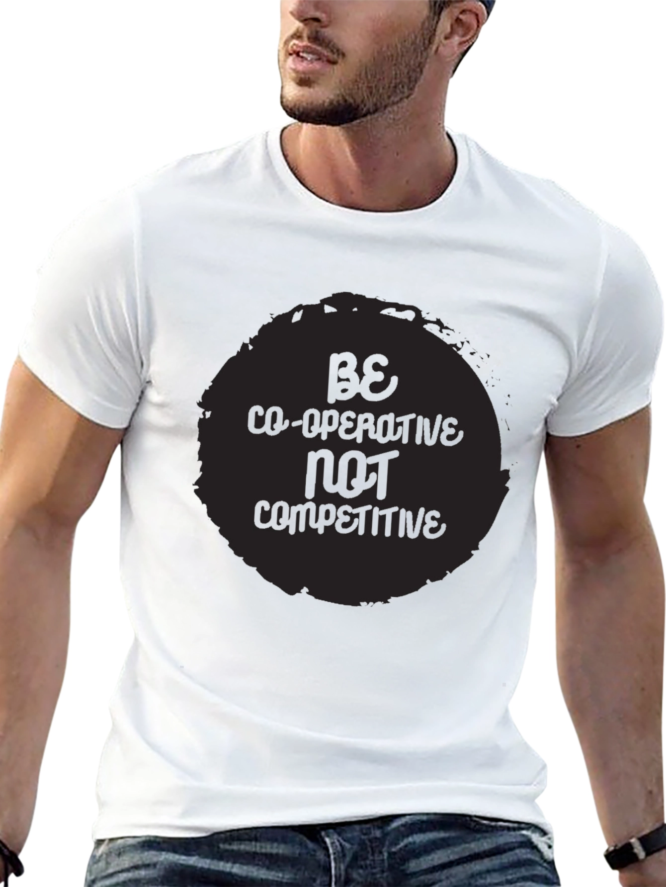 Cooperative Spirit Black Crewneck T-Shirt