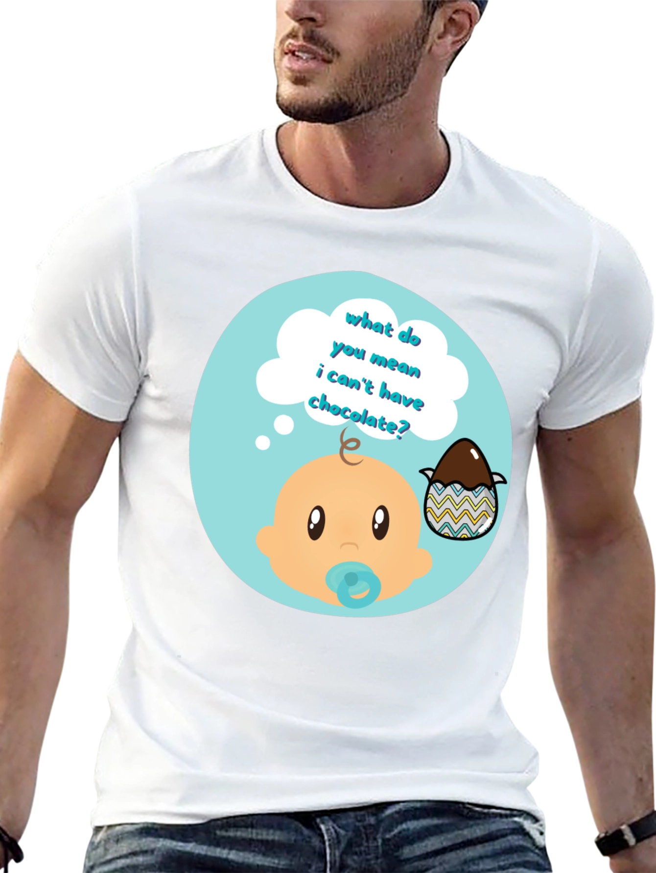 Funny Baby Chocolate Easter Egg T-Shirt