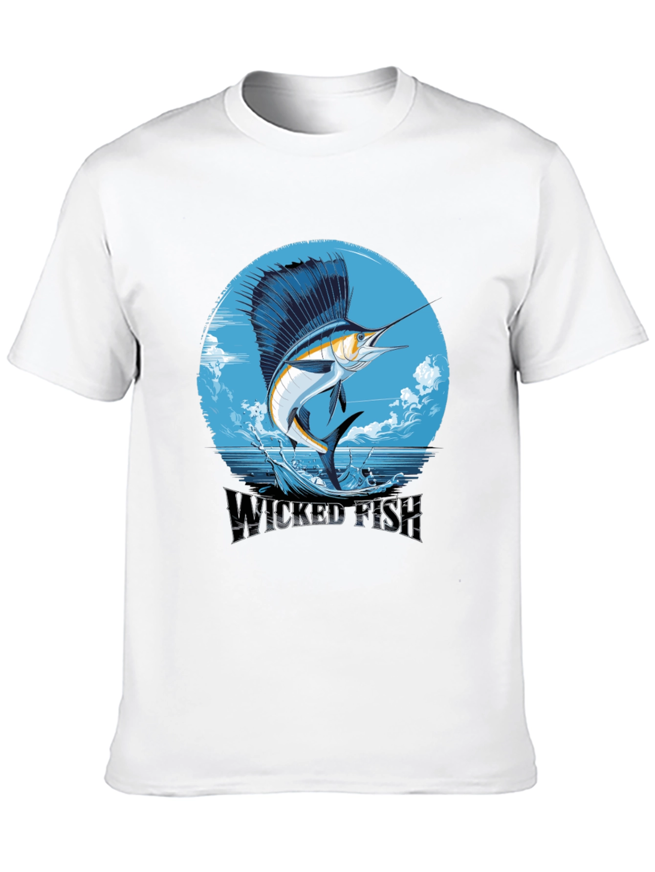 Wicked Fish Graphic Tee - Stylish Mens Black T-Shirt