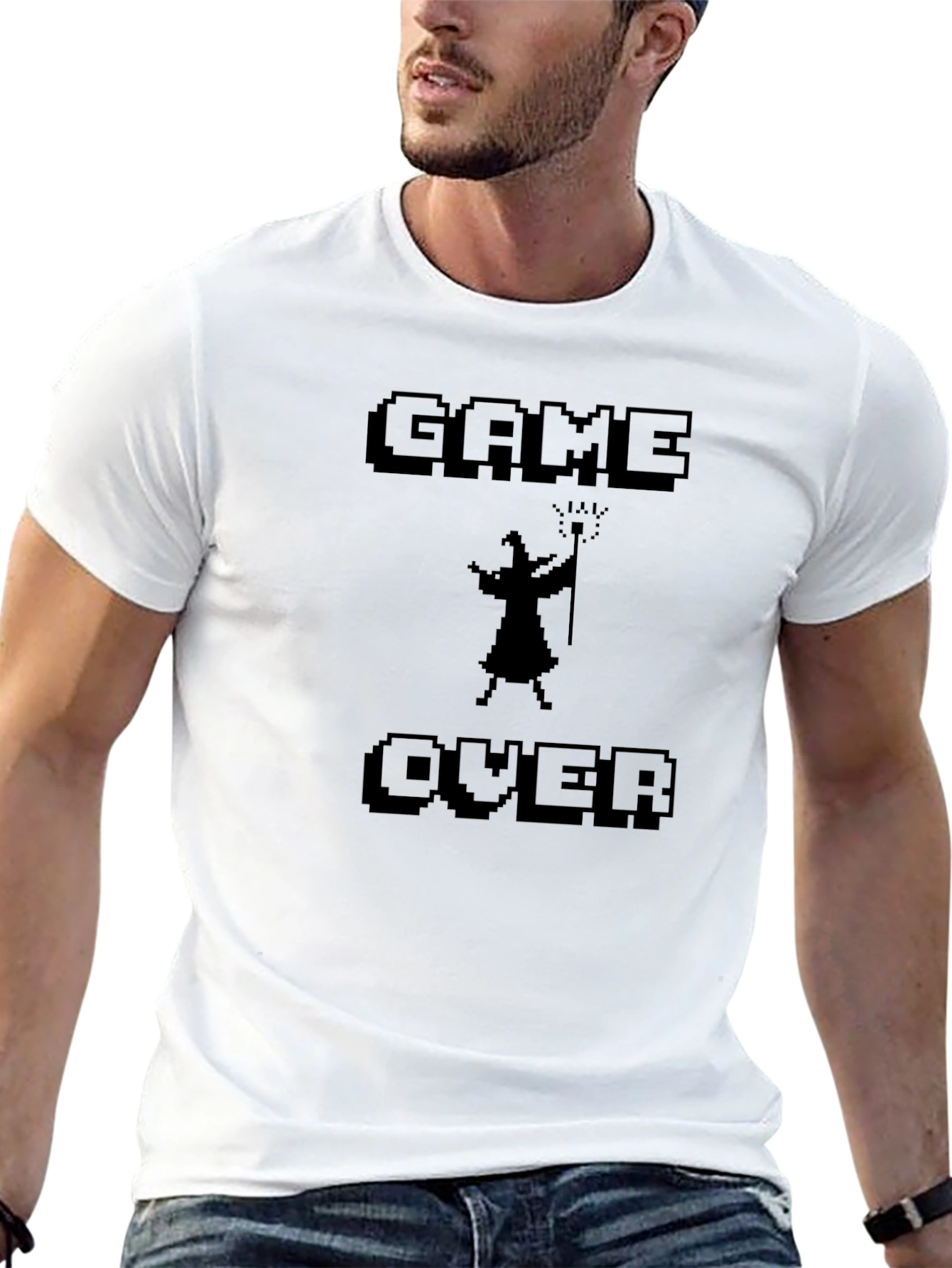 Game Over Graphic Tee - Retro Gamer Style