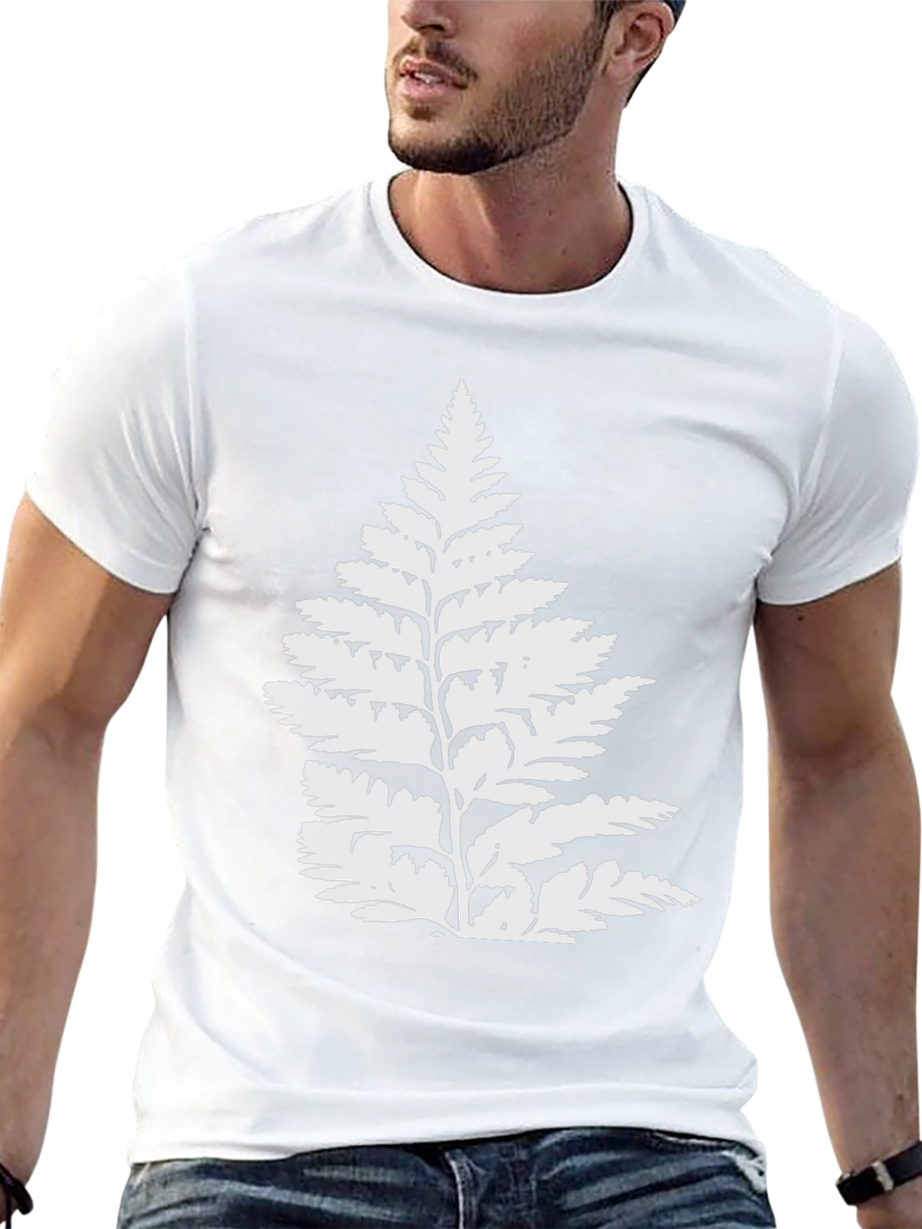 Fern Graphic Black T-Shirt | Nature Tee