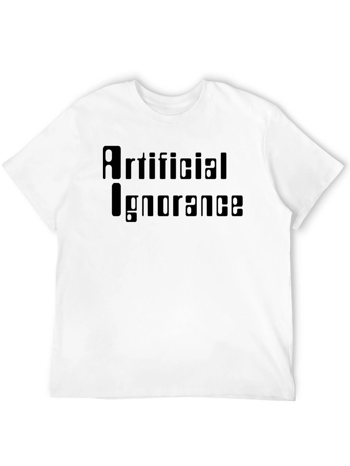Artificial Ignorance Graphic Tee - Black Cotton T-Shirt