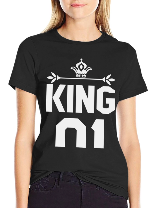 King 01 Black T-Shirt - Mens