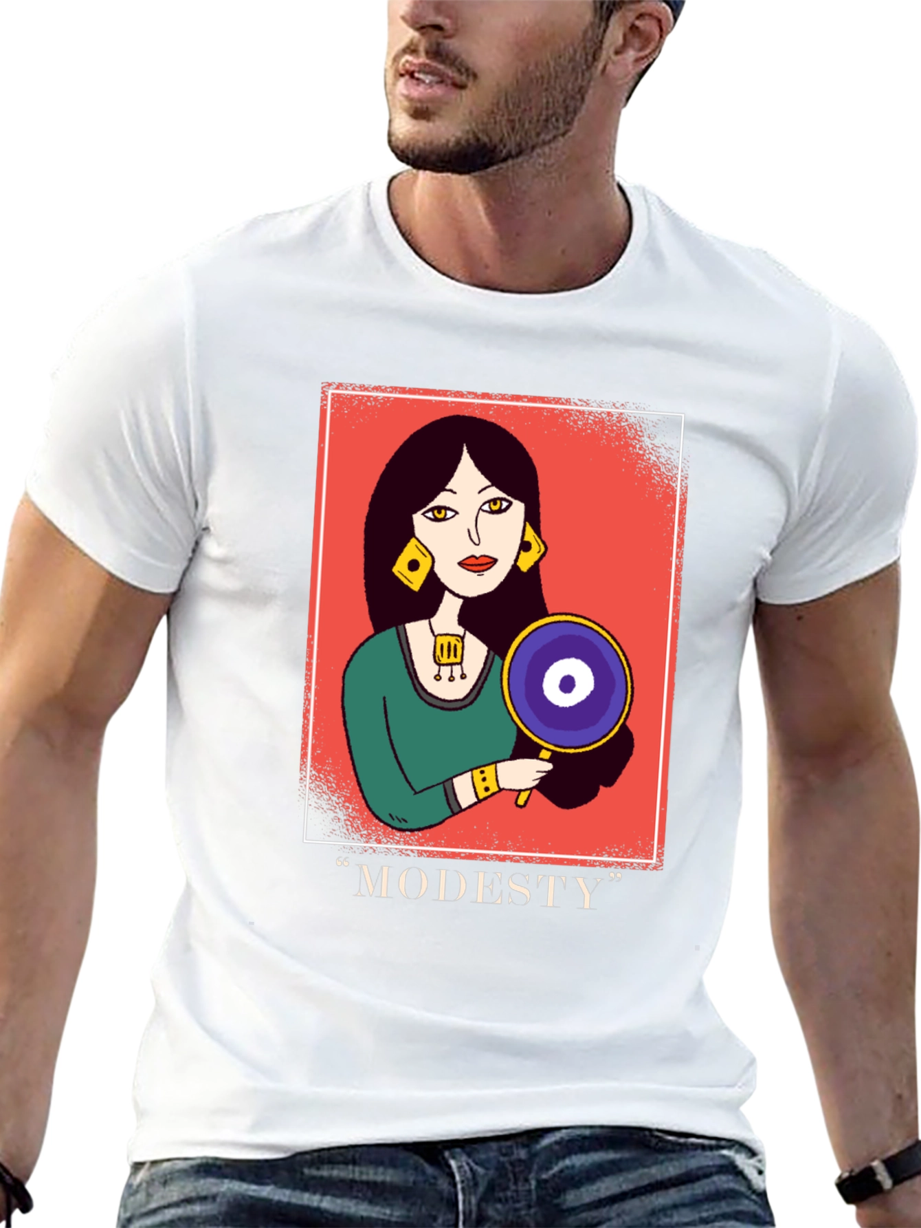 Modesty Graphic Tee - Unisex Black T-Shirt