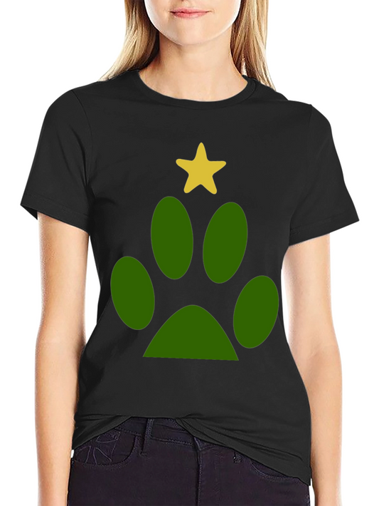 Paw Print Christmas T-Shirt