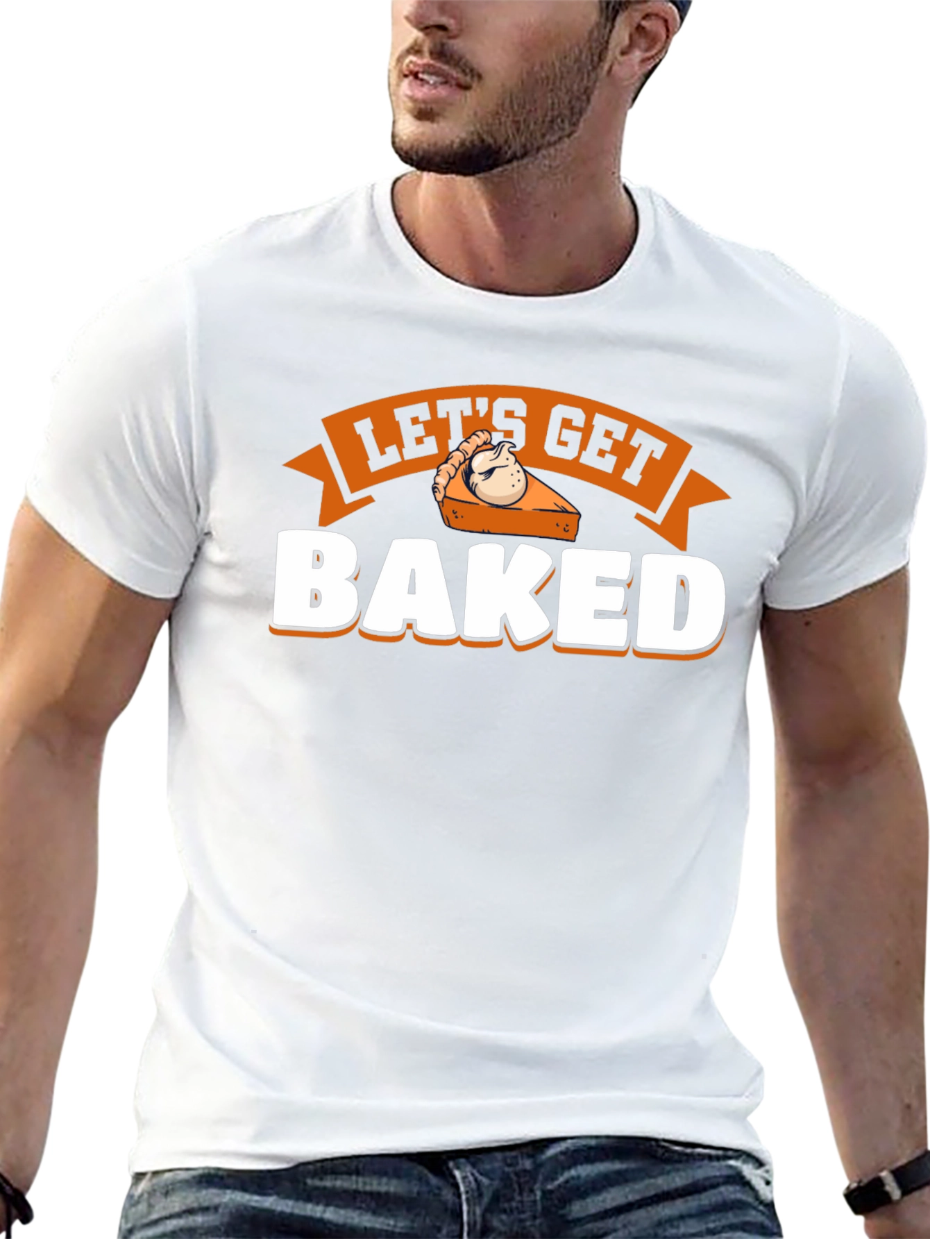 Lets Get Baked Pie Graphic T-Shirt