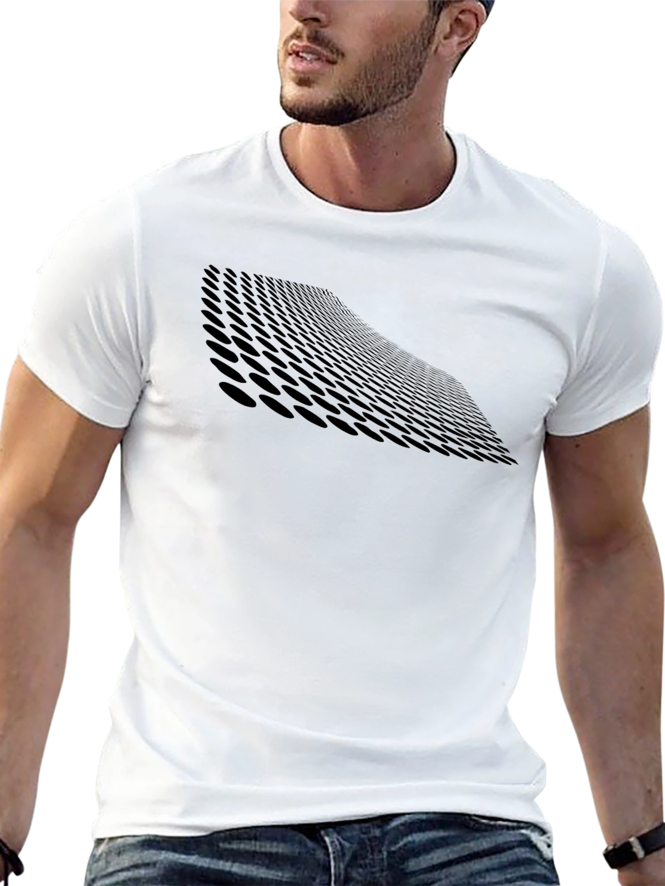 Modern Illusion Black T-Shirt