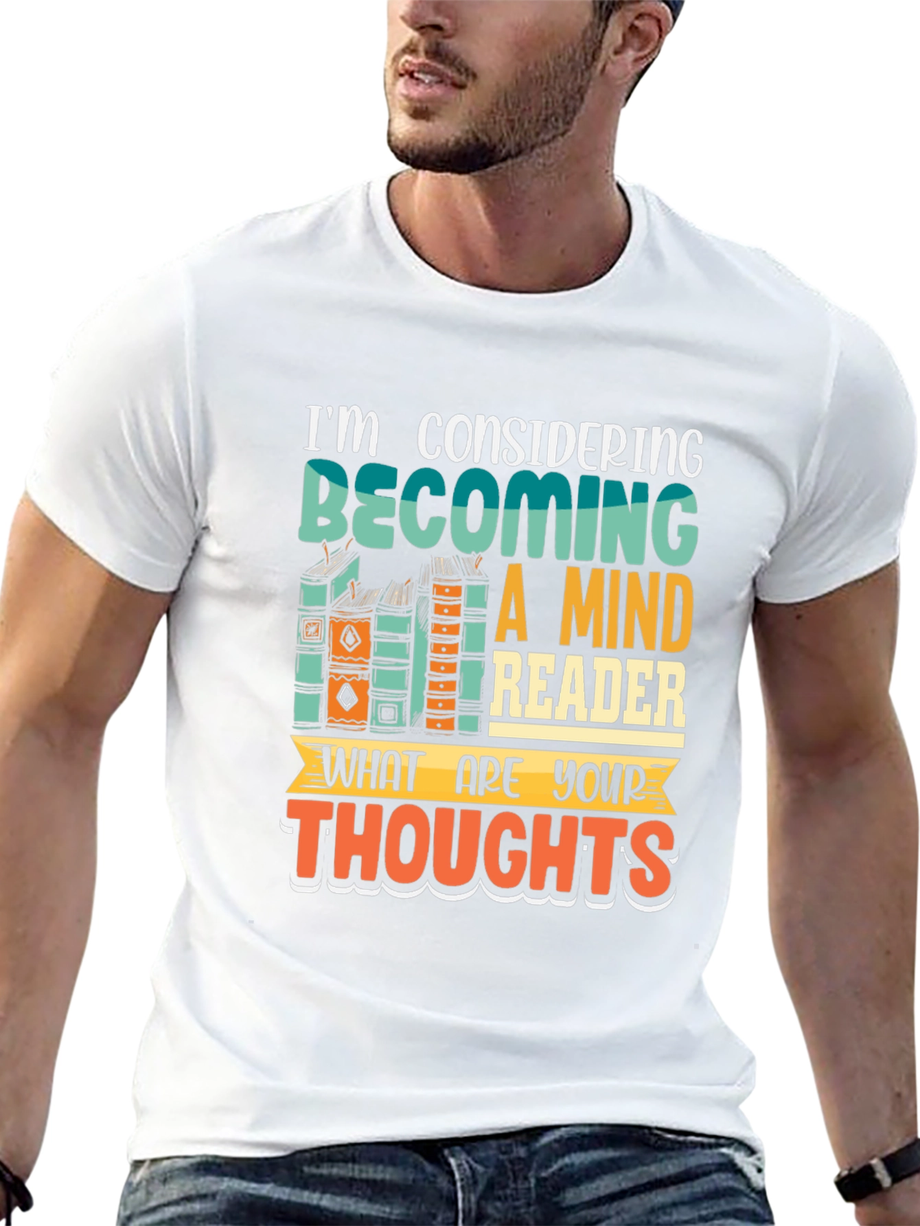 Mind Reader T-Shirt - Humorous Book Lover Tee