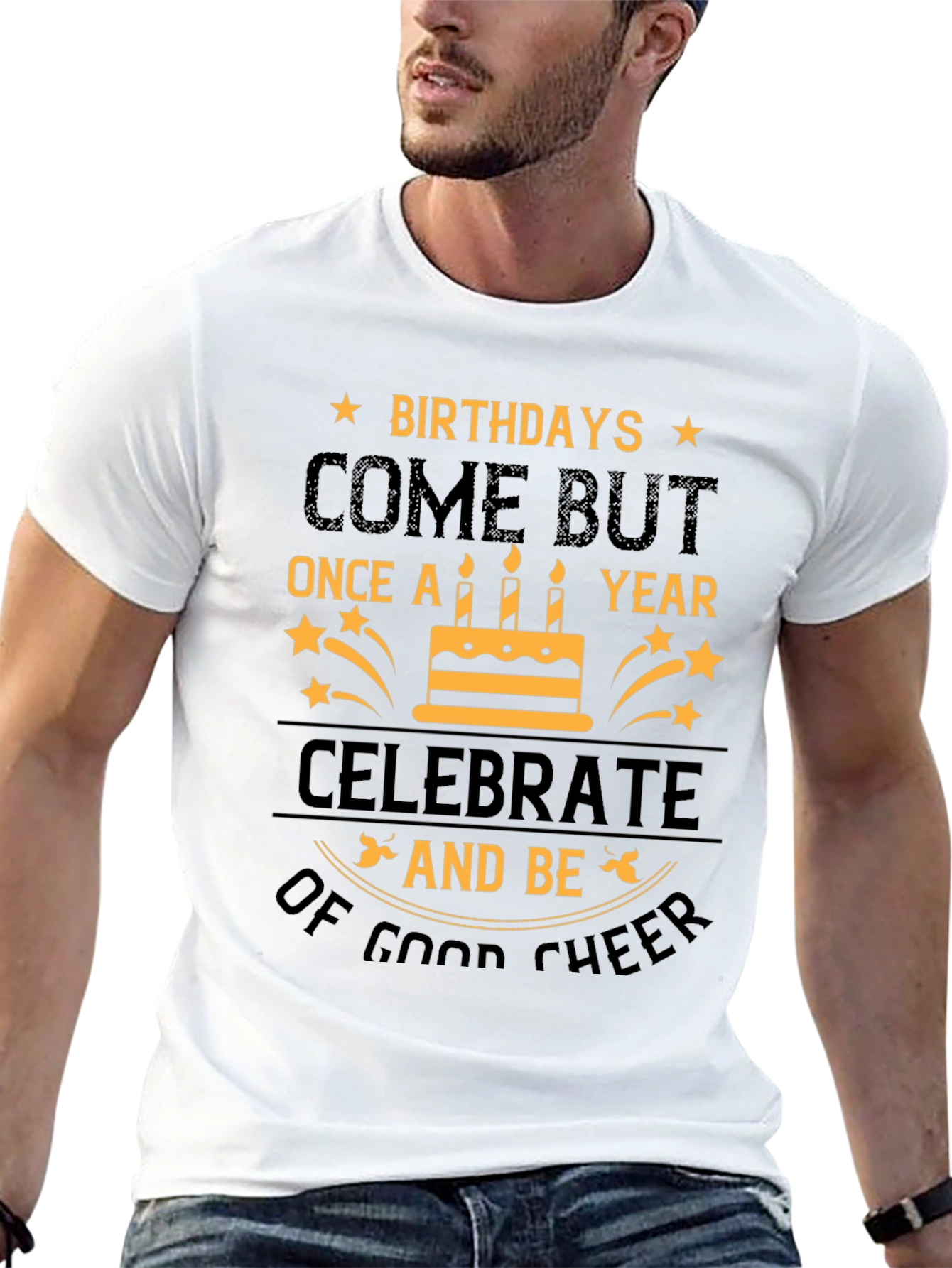 Birthday Cheer Graphic Tee - Celebrate in Style!