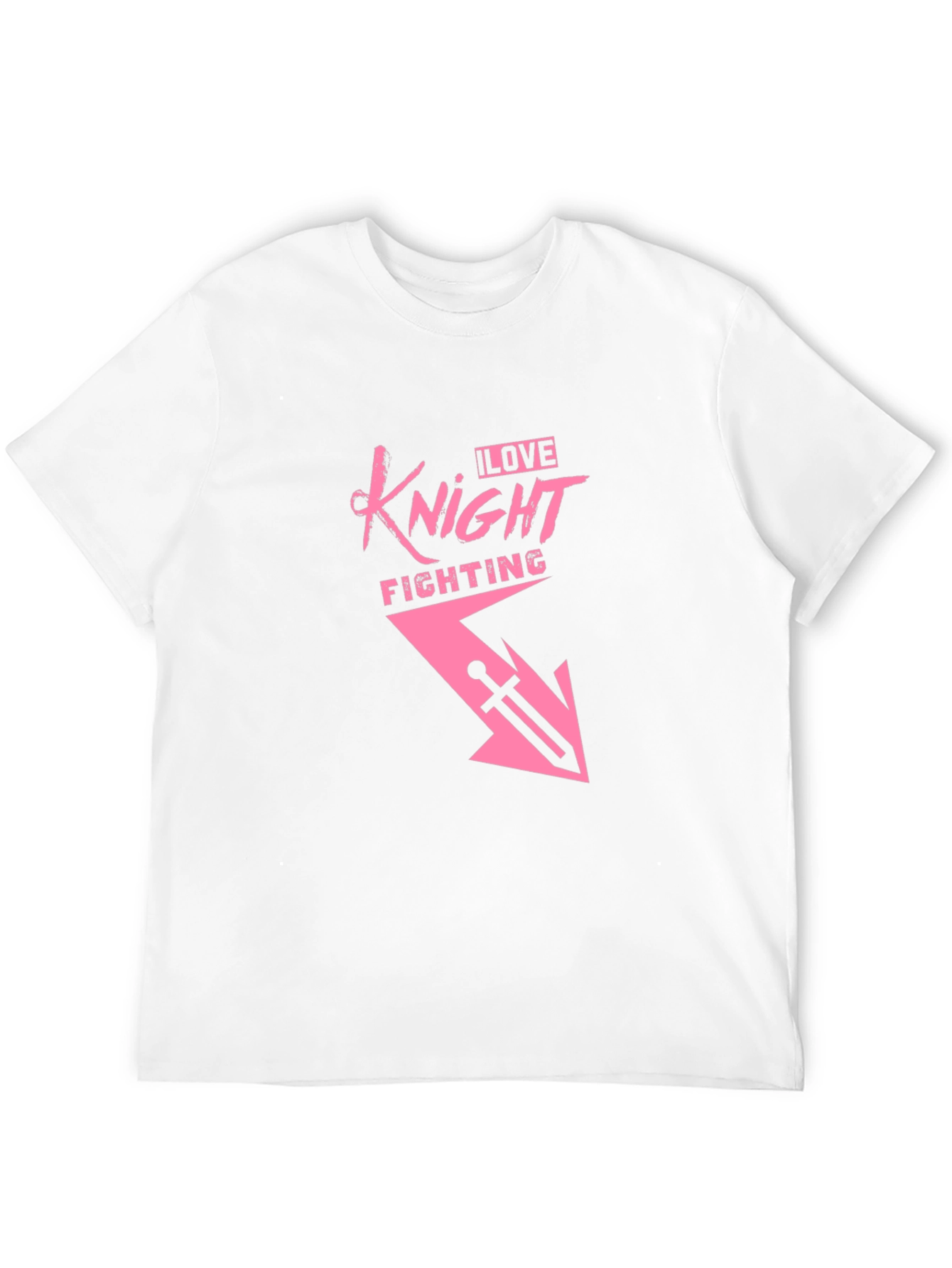I Love Knight Fighting T-Shirt - Black