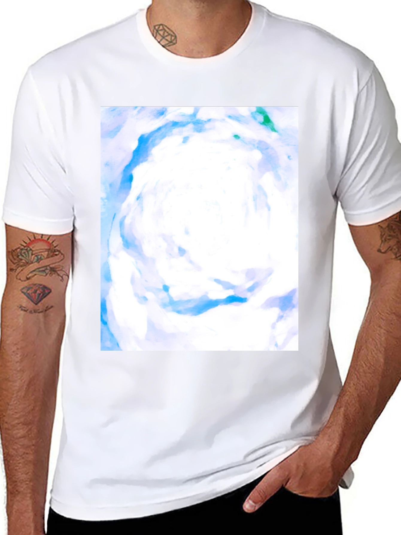 Abstract Art Black T-Shirt