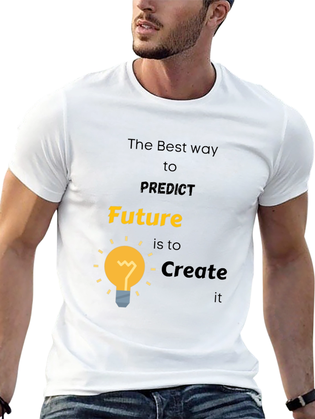 Future Creation T-Shirt - Motivational Black Tee