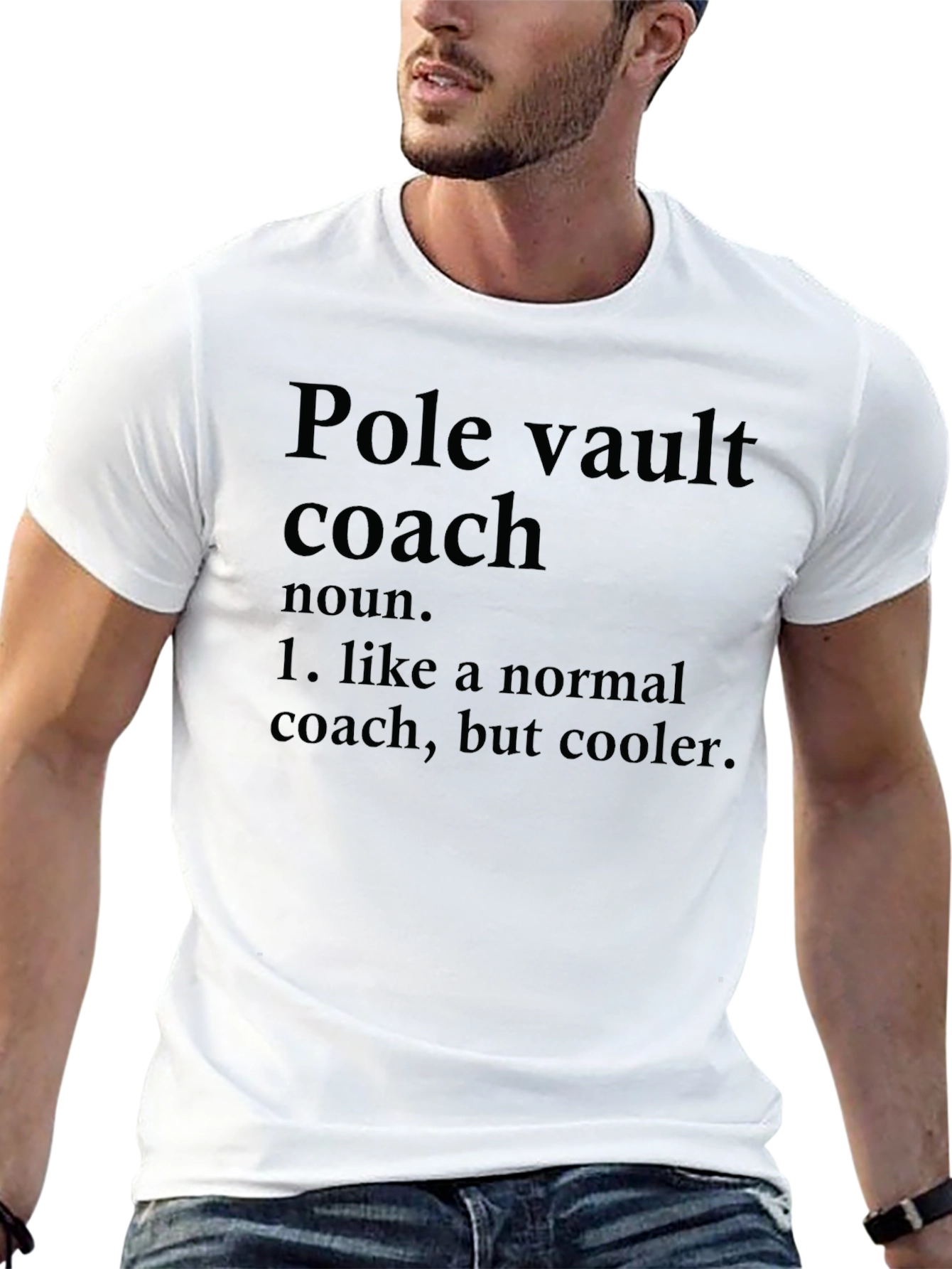 Pole Vault Coach Definition Black T-Shirt