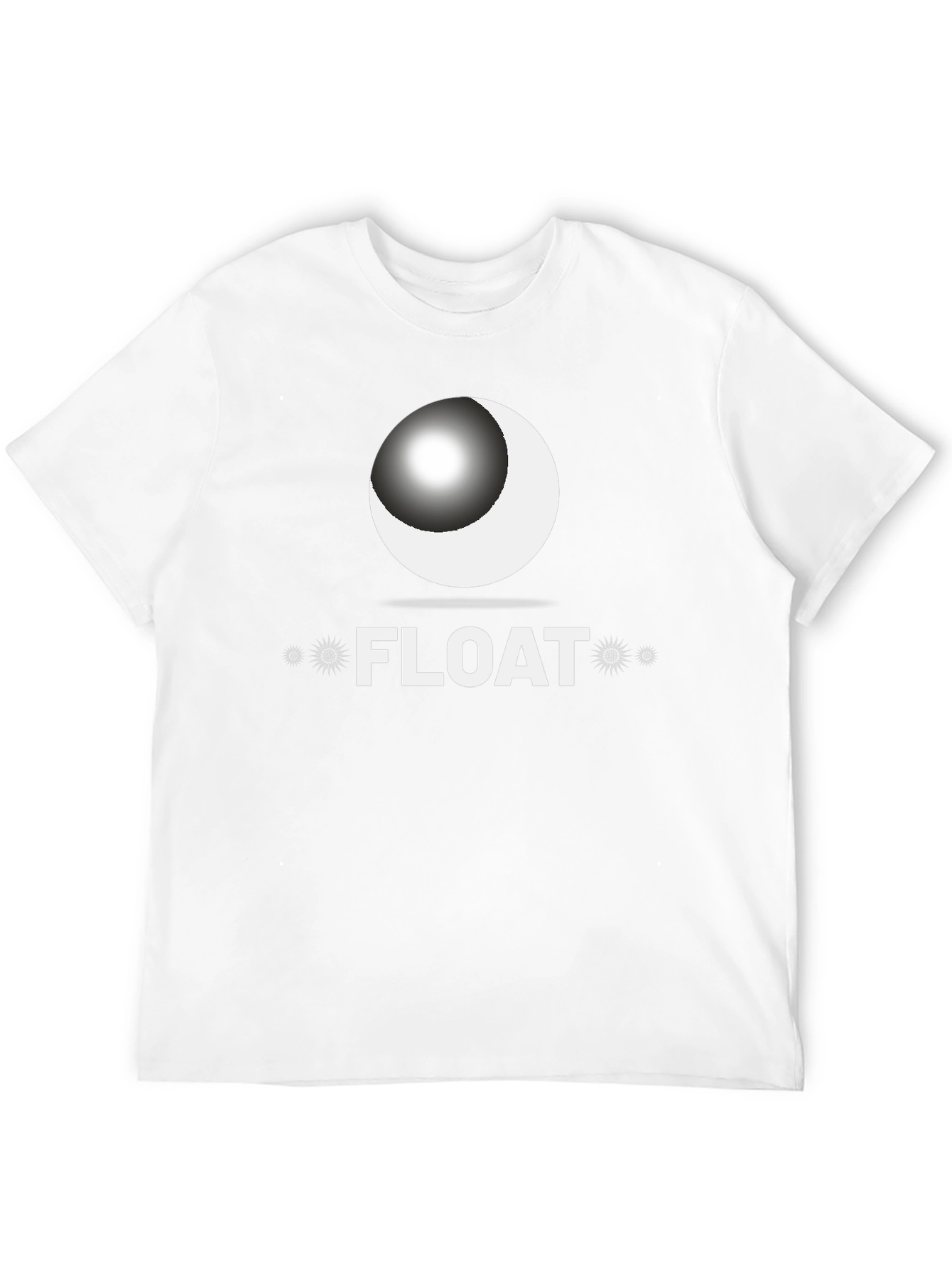 Float Graphic T-Shirt - Black Crew Neck