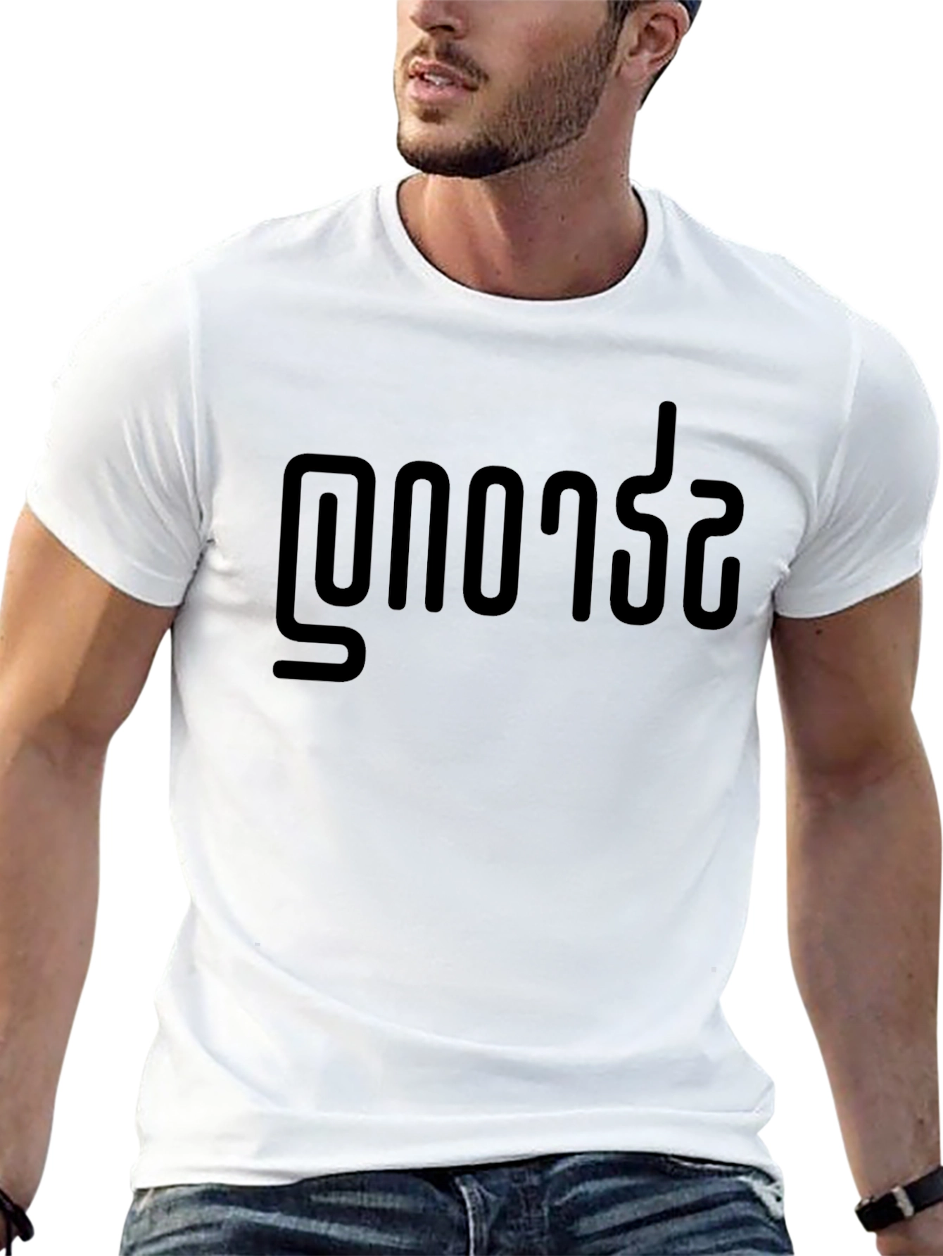 Mens Black Graphic T-Shirt