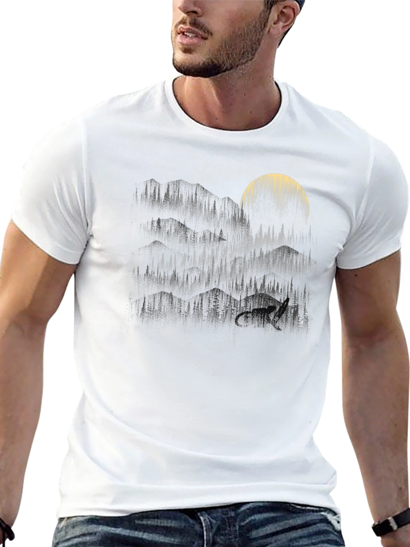 Mystic Forest Moon Graphic Tee